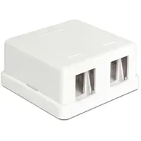 DeLock 86207 2 Port Unbestückt 1 HE Unbestückt