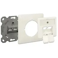 DeLock Netzwerk Anschlussdose Unterputz 2 Port Cat.6A LSA