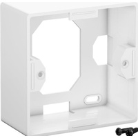 Goobay 96502 Keystone Aufputzgehäuse, - Weiß