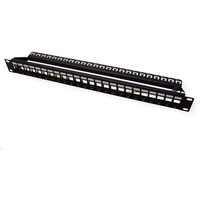Roline 19"-Keystone-Modulträger, 24P., geschirmt, schwarz