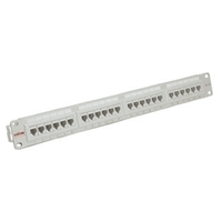 Roline Kat.5e (Class D) 19"-Patchpanel, 24 Ports, UTP, grau