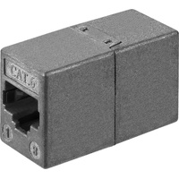 Goobay RJ45 Modularkupplung/Verbinder, CAT 6, 2x RJ45-Buchse (8P8C)