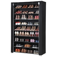 Songmics RXJ00H Schuhregale offen Schwarz