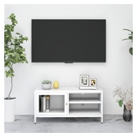 VidaXL TV-Schrank Weiß 90x30x44 cm Stahl und Glas