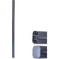MCW Alu-Pfosten Savoie-WPC-Zaun Pfeiler Pfahl Stecksystem 1,86m - Grau