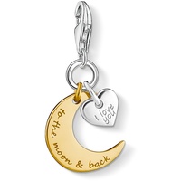 Thomas Sabo Mond & Herz Charm-Anhänger gold 1443-413-39