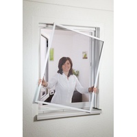 Hecht International Hecht Fliegengitter Fensterbausatz COMPACT, 130x150 cm, Weiß