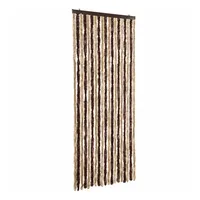 VidaXL Insektenschutz-Vorhang Beige und Hellbraun 56x185 cm Chenille