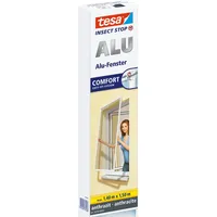 Tesa Insektenschutz-Fensterrahmen Insect Stop ALU Comfort Fliegengitter für Fenster,