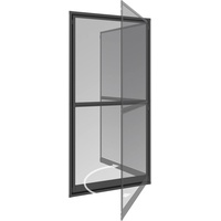 WINDHAGER Fliegenschutz-Pendeltür 100 x 210 cm schwarz/anthrazit