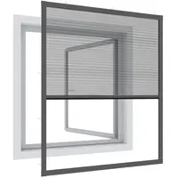 WINDHAGER Insektenschutzplissee 100 x 120 cm Grau
