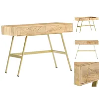 VidaXL Schreibtisch mit Schubladen 100x55x75 cm Massivholz Mango