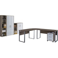 BMG Möbel Büro Office Edition Set 4 Sonoma Eiche/Weiß