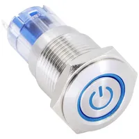 TRU Components 1303022 LAS2GQF-11ET/B/12V/S/P Drucktaster 48 V/DC 2 A