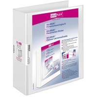 Veloflex 10 VELOFLEX VELODUR® Präsentationsringbücher 4-Ringe weiß 7,0 cm