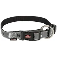 Trixie Halsband Silver Reflect - Pfotenmotiv - 30-45cm /