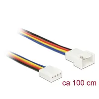 DeLock PC-Lüfter Anschlusskabel [1x PC-Lüfter Stecker 4pol. - 1x
