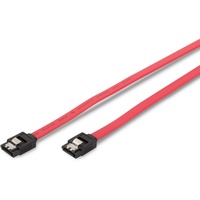 Digitus SATA Anschlusskabel, L-Typ, m/ Verschluß Bu/Bu, 0.5m, rot