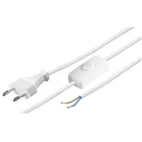 Goobay 51349 EU-Kabel für Konfektion mit Schalter 1,5 m,