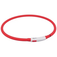 Trixie USB Leuchthalsband / rot
