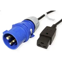 Bachmann Kabel Stecker C309-Buchse C19, 3m 16A, 1 Stück,