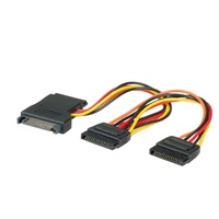 Roline Y-Adapterkabel S-ATA - 3x SATA, 0,3 m
