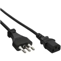 InLine Netzkabel, Netzstecker Italien auf Kaltgerätestecker C13, 1,8m
