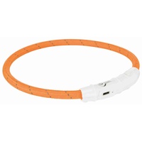Trixie Flash Leuchtring USB orange L-XL