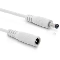 InLine Verlängerungskabel, DC Stecker 5,5x2,1mm, weiß, 0,5m