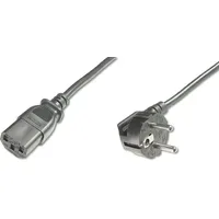 Digitus Strom Anschlusskabel Schutzkontakt-Stecker auf Kaltgeräte-Buchse C13 0,75 m