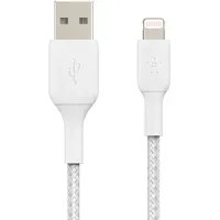 Belkin Boost Charge Lightning Geflochtenes Kabel 1 Meter Weiß