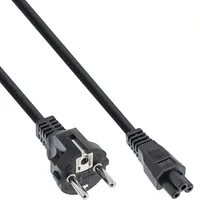 InLine Netzkabel für Notebook, 3pol Kupplung, schwarz, 5m