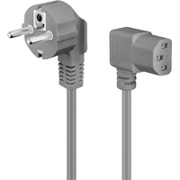 Goobay Kaltgerätekabel, 2 m, Grau
