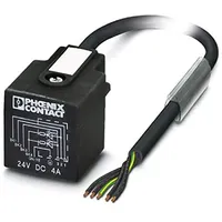 Phoenix Contact Ventilstecker mit angespritzter Leitung 1438639 Schwarz SAC-5P-