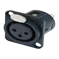 Neutrik XLR Einbaubuchse 3pol NC3FDL-1-BAG, Audio Stecker