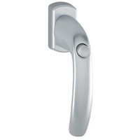 HOPPE Fenstergriff NY 0810SV/U10 Alu.F9016/verkehrsweiß 35mm selbstsperrend