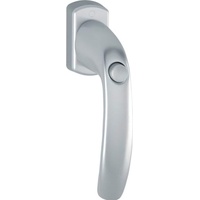 HOPPE Fenstergriff NY 0810SV/U10 Alu.F9/stahlfarbig 35mm selbstsperrend