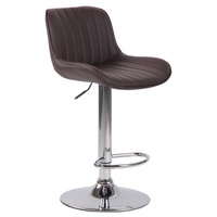 CLP Barhocker Lentini Kunstleder braun/chrom