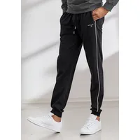 KangaROOS Sweathose, Jogginghose mit kleinem Logodruck KangaROOS schwarz 52/54