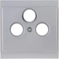 Kopp 313720183 Malta Antennen-Abdeckung TV/RF/SAT, Silber