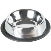 Trixie Napf, Katze, Edelstahl, Gummiring, 0,2 l 11 cm