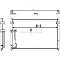 Mahle AC 257 000S A/C-Kondensator