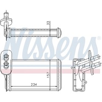 Nissens Wärmetauscher, Innenraumheizung 73962