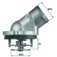 Mahle Thermostat Kühlmittel mit Dichtung TI 45 87D für