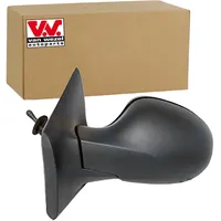 Van Wezel Außenspiegel Schwarz Links für RENAULT Twingo II