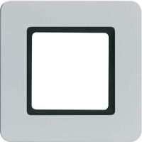 Berker Rahmen 1-fach, für LED-Beleuchtung durch LED-Modul, alu samt