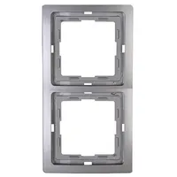 Heinrich Kopp Kopp Abdeckrahmen 2-fach, 1 Stück, platin, 400243061