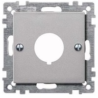 Merten Zentralplatte für Befehlsgeräte, aluminium