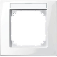 Merten M-PLAN-Rahmen 1f. pws/gl beschriftbar 514119