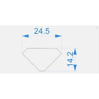 Reprofil Endkappe PEV0412 Set 2 Stk, grau (978341)